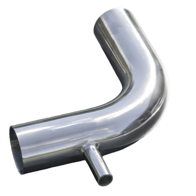 SS Bend Long with 16mm drain 90° 50mm