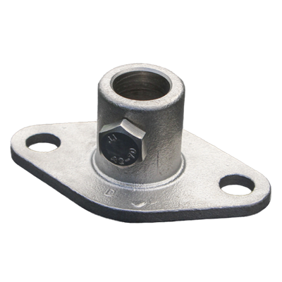 SS Wall Flange with 5/8" Boss